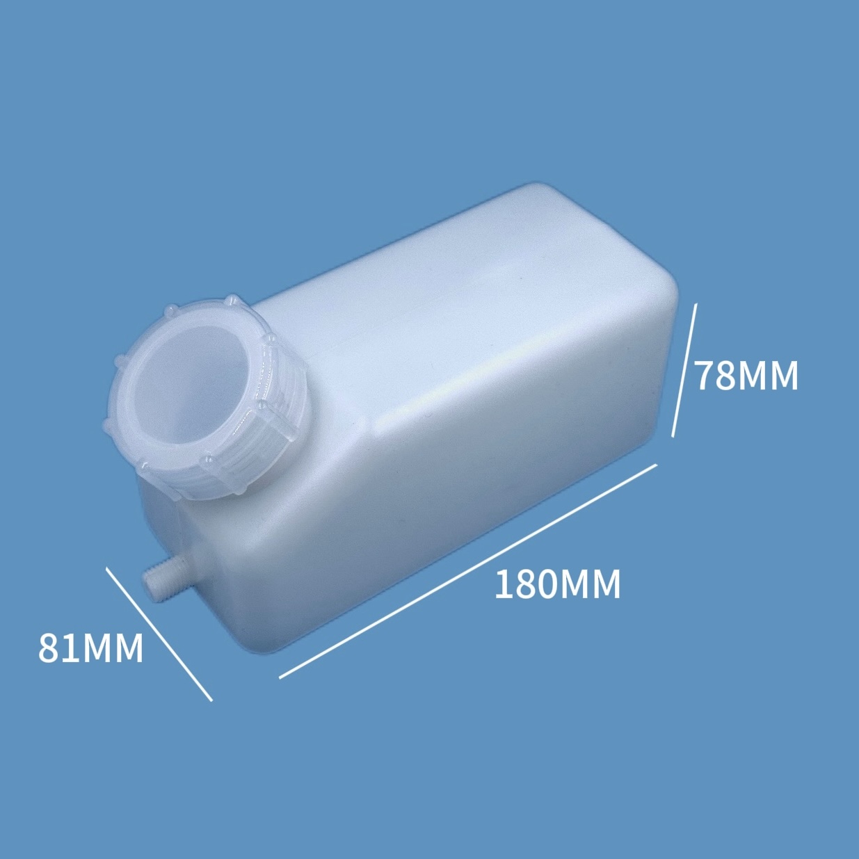白色有牙500mL长方形墨瓶