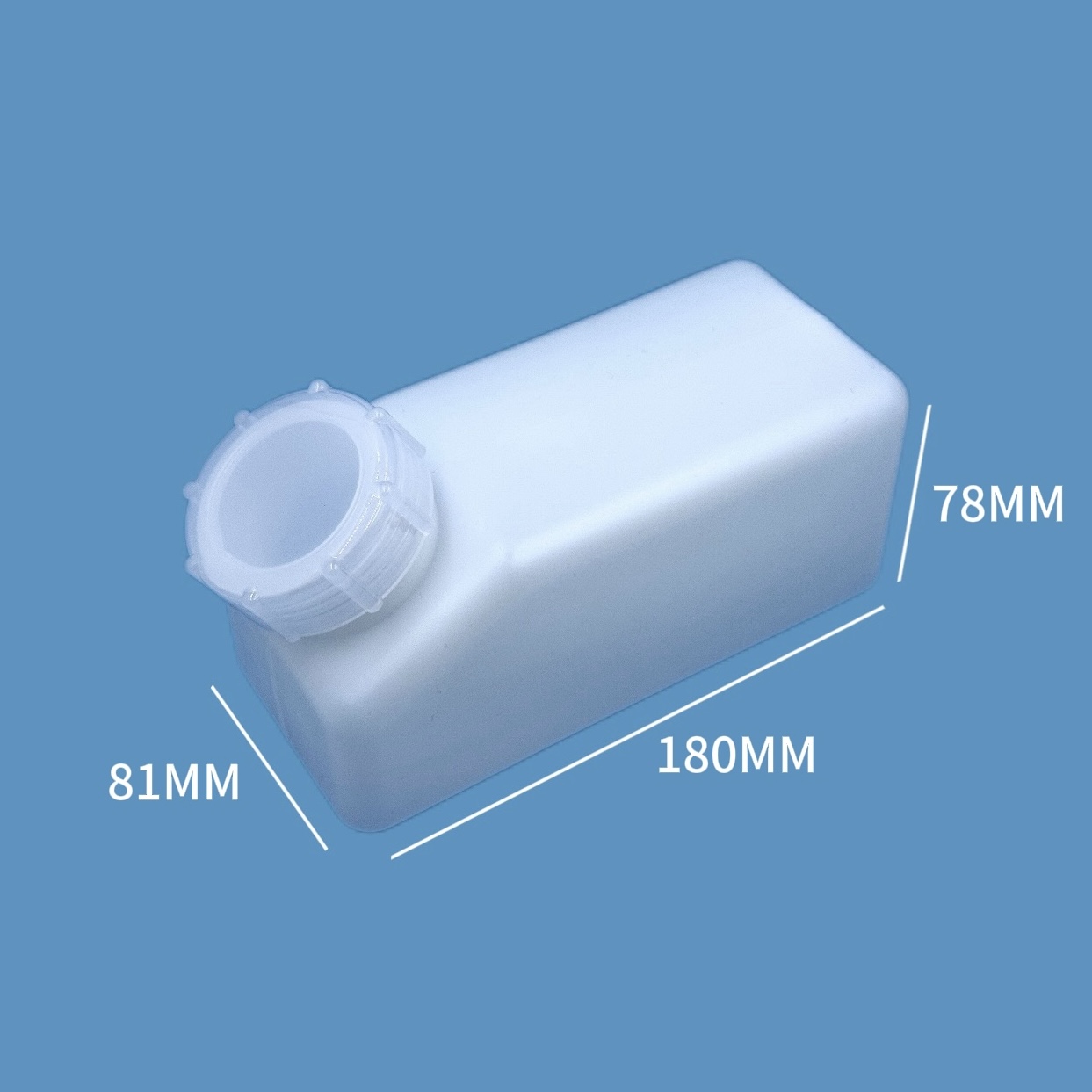 白色无牙500mL长方形墨瓶