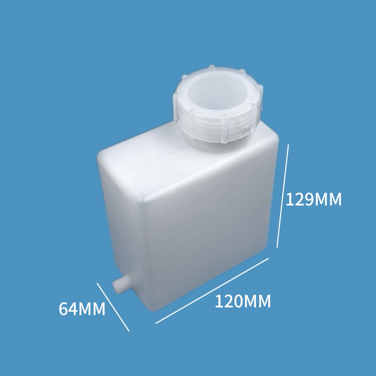 白色有牙500mL正方形墨瓶