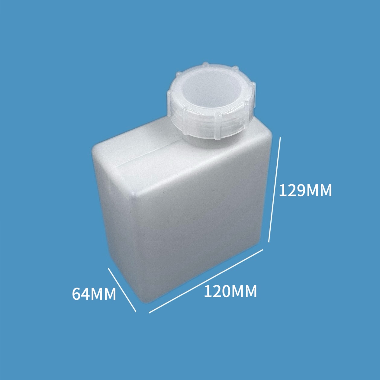 白色无牙500mL正方形墨瓶