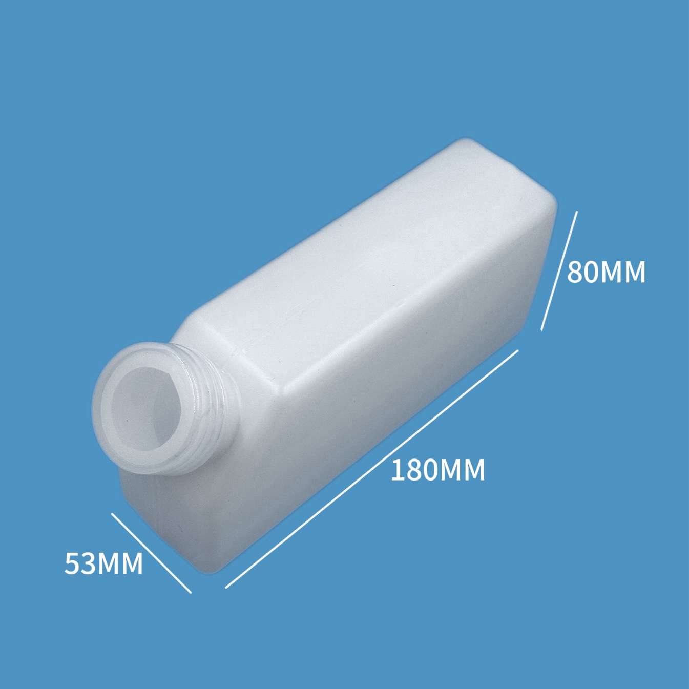 白色无牙500mL新长方形墨瓶